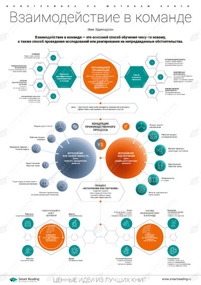 Инфографика для книги «Взаимодействие в команде»